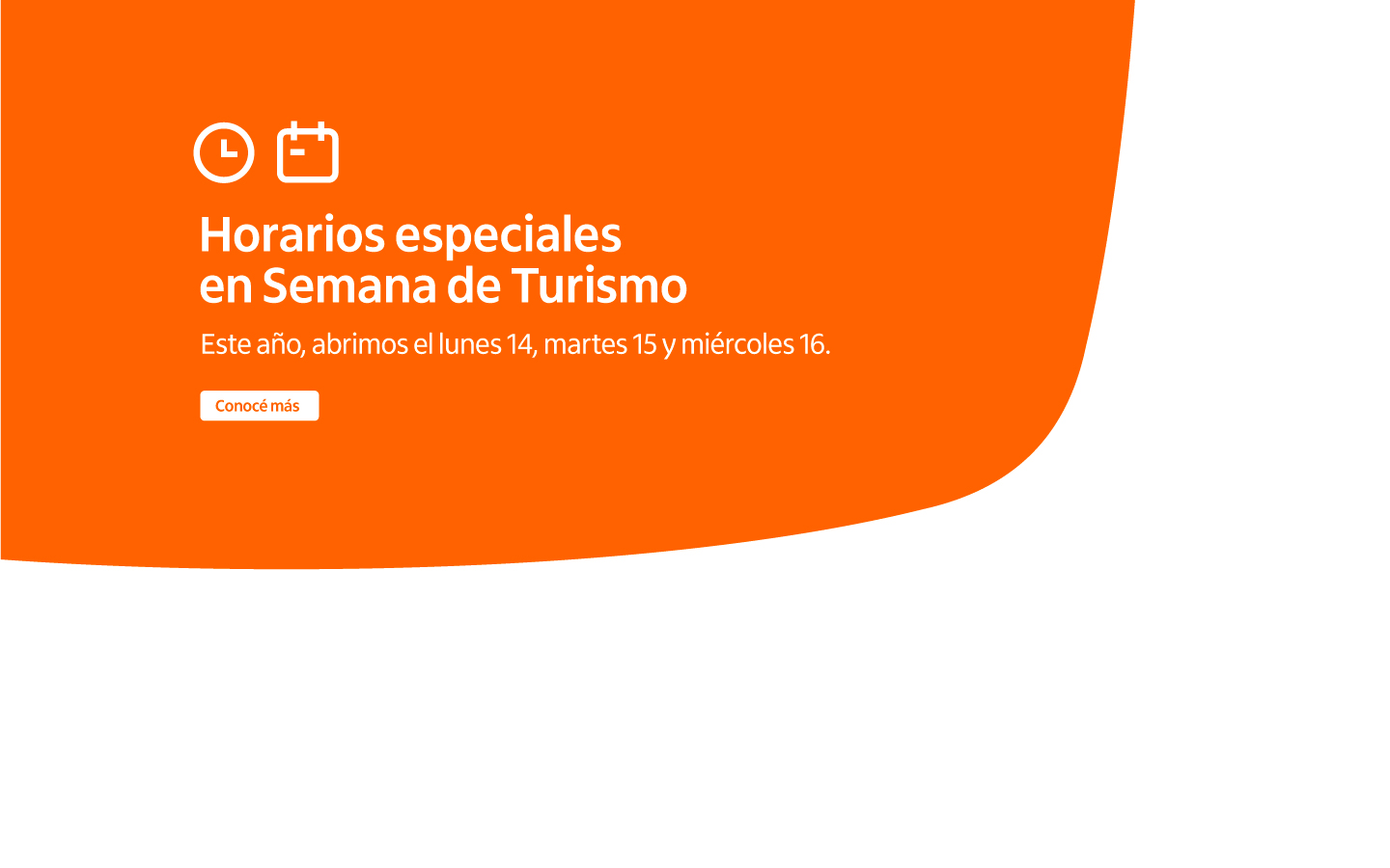 Horarios turismo 2025